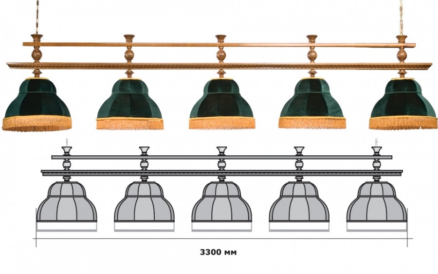 Светильники бильярдные