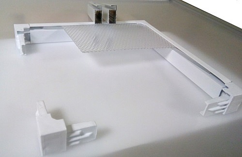 Комплект пластиковые уголки для сборки из алюминиевого профиля корпусов светодиодных светильников св