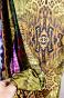 Леопард - Горчичный / Трикотажное облегающее платье Миди без рукавов, вырез лодочкой / под заказ