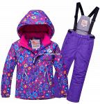 Костюм горнолыжный для девочки фиолетового цвета 8714F - Раздел: Детские товары, продажа детских товаров