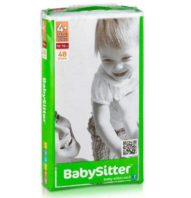 Детские подгузники Babysitter Maxi Plus 4+ (10-16 кг) 48 шт.