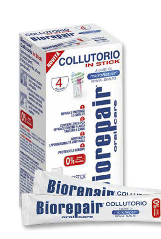Biorepair ® 4-action mouthwash - концентрированная жидкость для полоскания полости рта, 12 стикеров