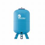 Расширительный бак Гидроаккумулятор (расширительный бак) для водоснабжения Wester WAV500 top, 500 л, cиний, вертикальный, напольный на ножках