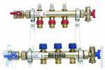 REHAU Коллекторная группа HKV-D RAUTHERM S на 3 выхода, с расходомерами, нерж.сталь