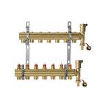 Комплект коллекторов Danfoss FHF-2 set с кронштейнами и воздухоотводчиками, 7 выходов (088U0707)