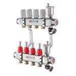 Коллекторный блок Valtec 1quot; x 3/4quot;, quot;евроконусquot; со встроенными расходомерами на 7 контуров