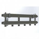 Модульный коллектор отопления Gidruss MKSS-100-3 из нержавеющей стали для гидрострелки