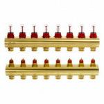Коллекторы Danfoss FHF-8F для 8 контуров, с преднастройкой и расходомерами