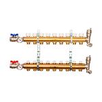 Коллектор Stout SMB 0468 000011 из латуни, без расходомеров 1quot;x3/4quot; на 11 выходов