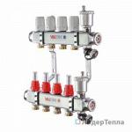 Коллекторный блок Valtec 1 дюйм, 10 x 3/4 дюйма, евроконус со встроенными расходомерами (VTc.586.EMNX.0610)