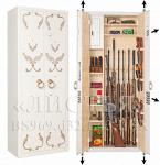 Сейф с кованой инкрустацией «Листья» BS969 L43 LUX