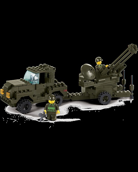 Детский конструктор Sluban ВВС Военно-Воздушные Силы «Зенитная установка» M38-B7300
