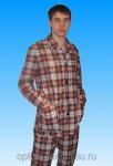 Пижама фланелевая мужская (куртка+брюки)