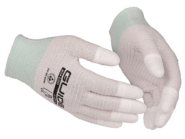 Перчатки GUIDE 404 ESD антистатические с покрытием из полиуретана на кончиках пальцев